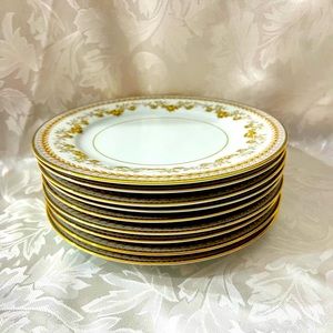 9 PC Vintage Noritake SHELBURNE Salad Plates set